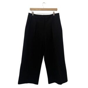 Velvet by Graham & Spencer Black High-Rise Wide-Leg Trouser Pants Size 8